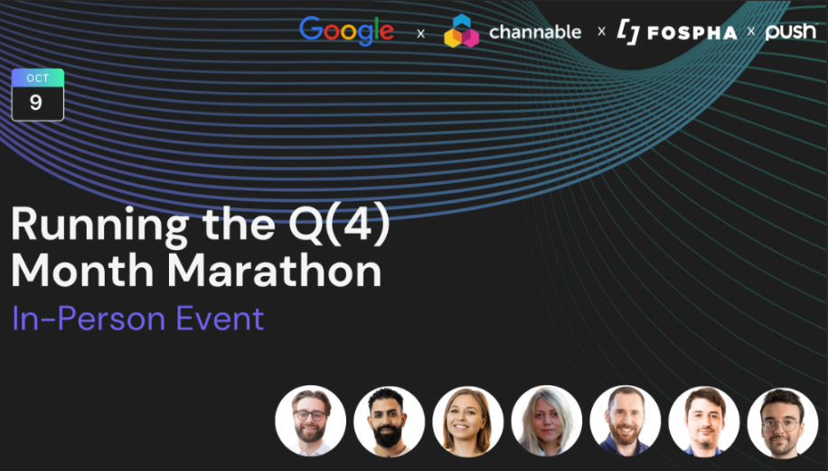 Running in the Q4 Marathon - banner